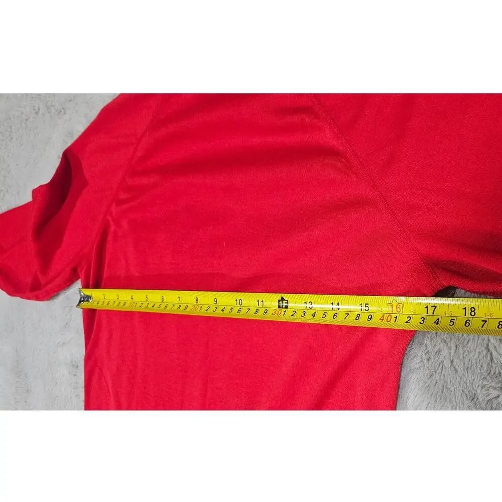 Patagonia Capilene Sweater, T Shirt, Long Sleeve, Base, Red, Layer, Mens Sz S